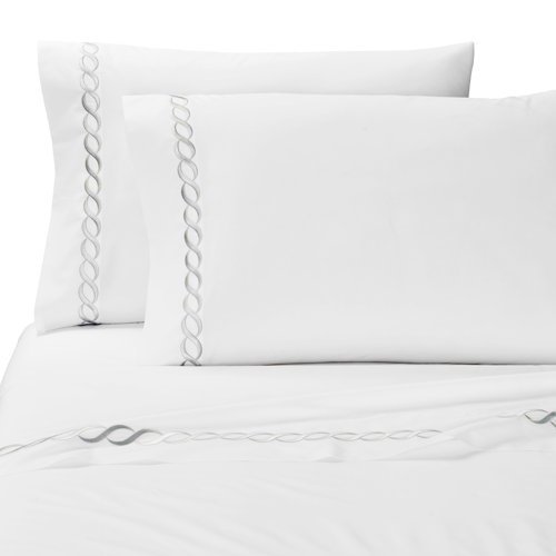 Brenna Cotton Blend Percale Pillowcase Set of 2 & Reviews Birch Lane